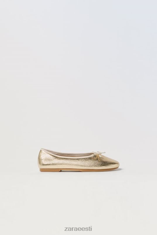 Zara metallist balletikorterid lapsed kullast jalatsid 42F0H1598