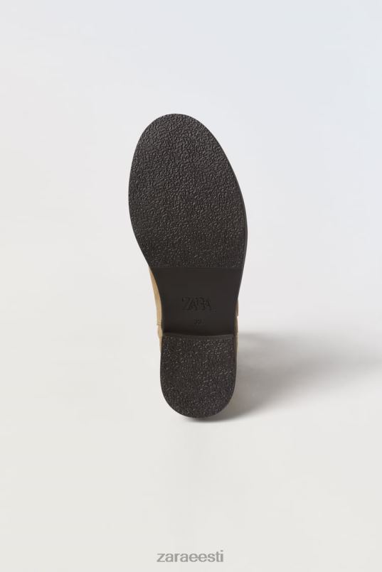 Zara nahast kauboi poolsaapad lapsed beež jalatsid 42F0H1616