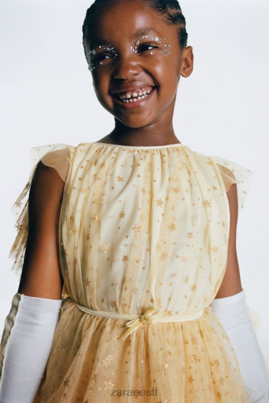 Zara kivist haldjakostüüm lapsed kuldne Riietus 42F0H1596