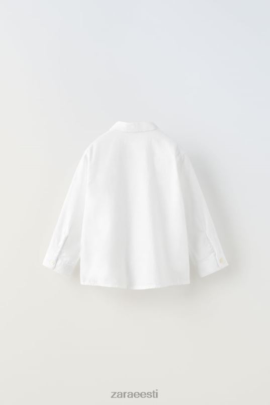 Zara põhiline särk lapsed valge Riietus 42F0H1605