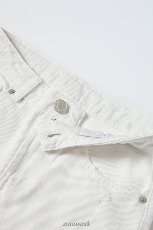 Zara rebitud teksad lapsed ekru Riietus 42F0H1615