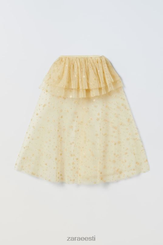 Zara sädelev haldjakostüümi keeb lapsed kuldne Riietus 42F0H1595