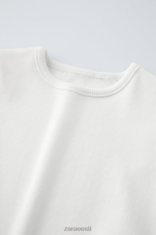 Zara põhiline soonik paak lapsed valge Riietus 42F0H1571