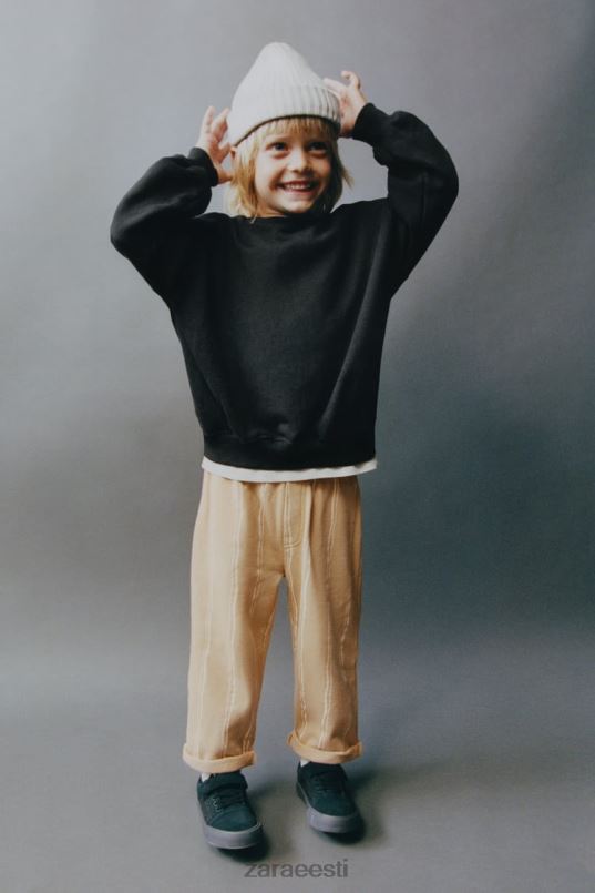 Zara tükkidega dressipluus lapsed must Riietus 42F0H1554