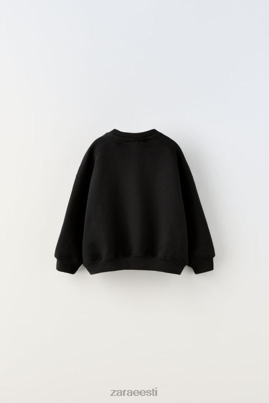 Zara tükkidega dressipluus lapsed must Riietus 42F0H1554