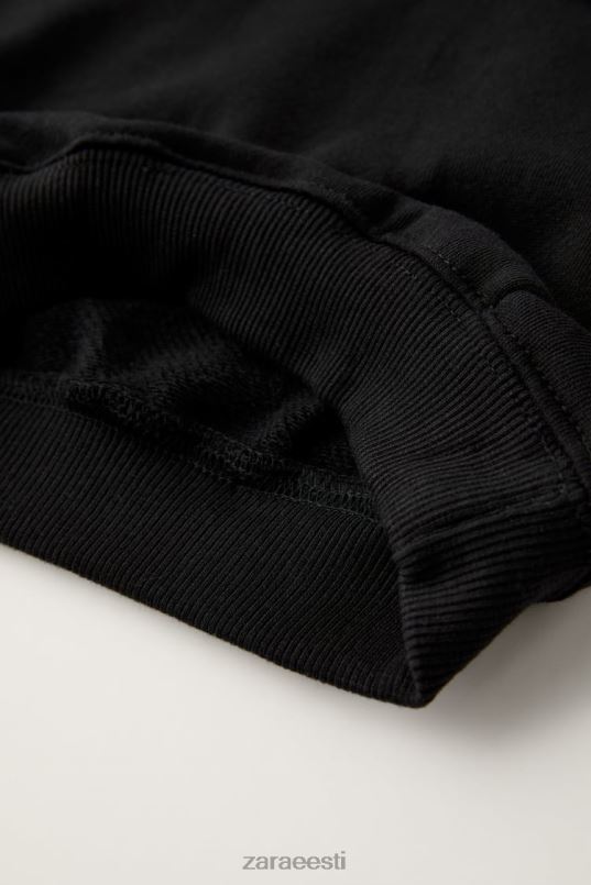 Zara tükkidega dressipluus lapsed must Riietus 42F0H1554