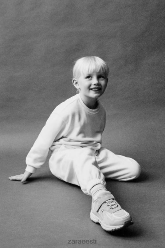 Zara tikitud dressipluus lapsed ekru Riietus 42F0H1565