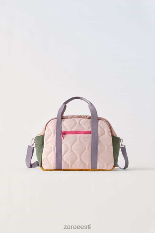 Zara mitmevärviline tepitud kott lapsed roosa tarvikud 42F0H1561