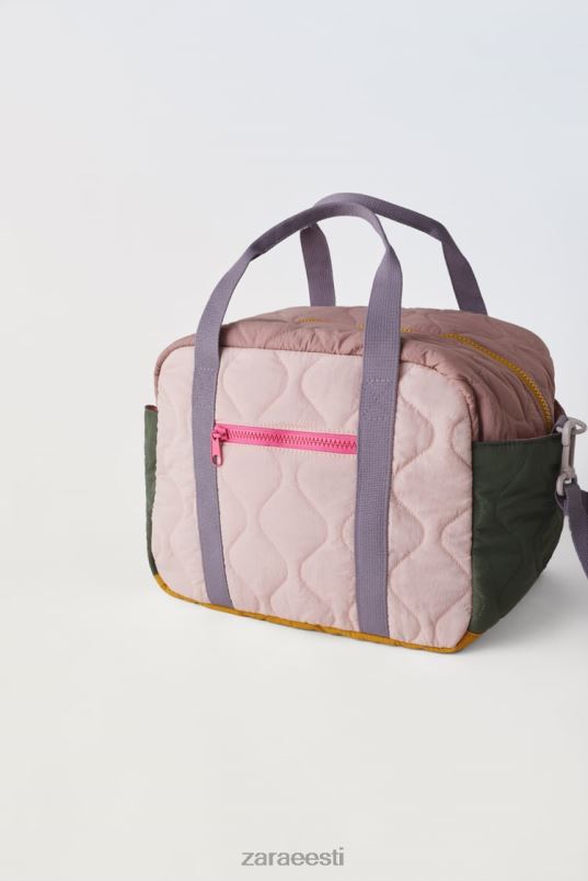 Zara mitmevärviline tepitud kott lapsed roosa tarvikud 42F0H1561
