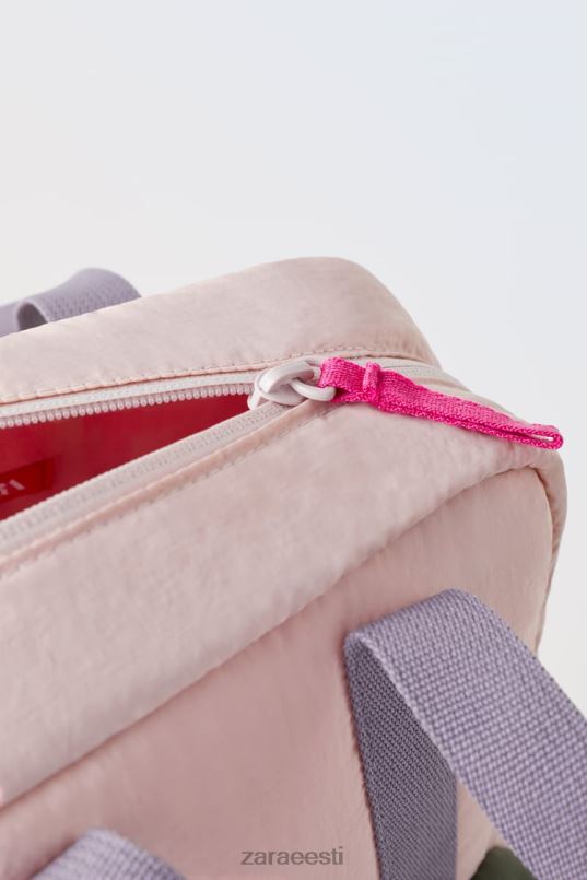 Zara mitmevärviline tepitud seljakott lapsed roosa tarvikud 42F0H1562