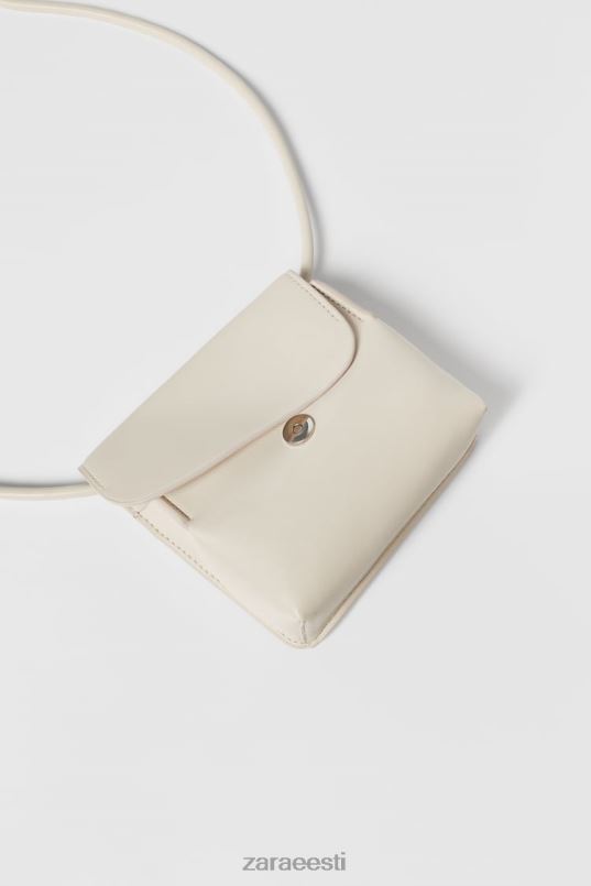 Zara monokroomne mini crossbody kott lapsed valkjas tarvikud 42F0H1539