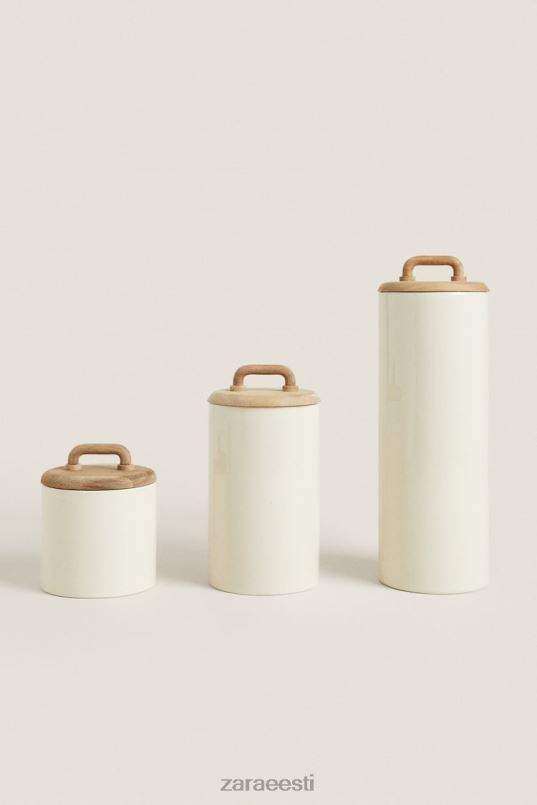 Zara keraamiline ja puidust purk unisex kreem tarvikud 42F0H1689