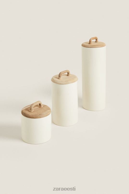 Zara keraamiline ja puidust purk unisex kreem tarvikud 42F0H1689
