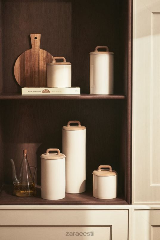 Zara keraamiline ja puidust purk unisex kreem tarvikud 42F0H1689