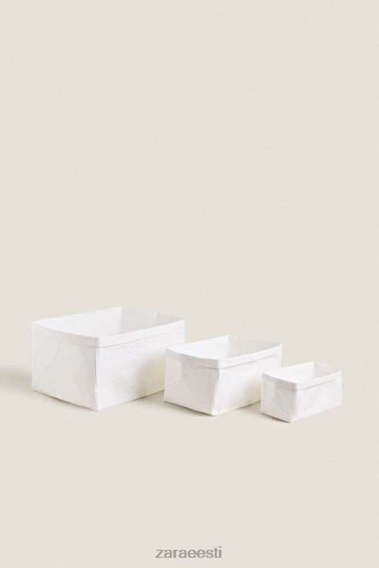 Zara paberdisain korraldaja korv unisex valge tarvikud 42F0H1696