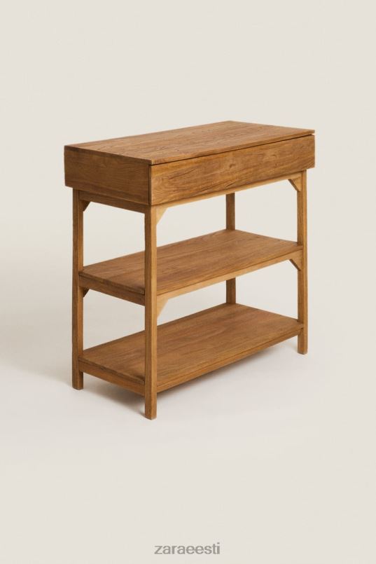 Zara puidust panipaik unisex helebeež tarvikud 42F0H1682