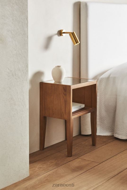 Zara puidust öökapp unisex pruun tarvikud 42F0H1630