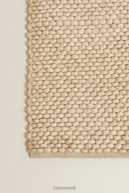 Zara vildist villane vaip unisex ekru tarvikud 42F0H1653