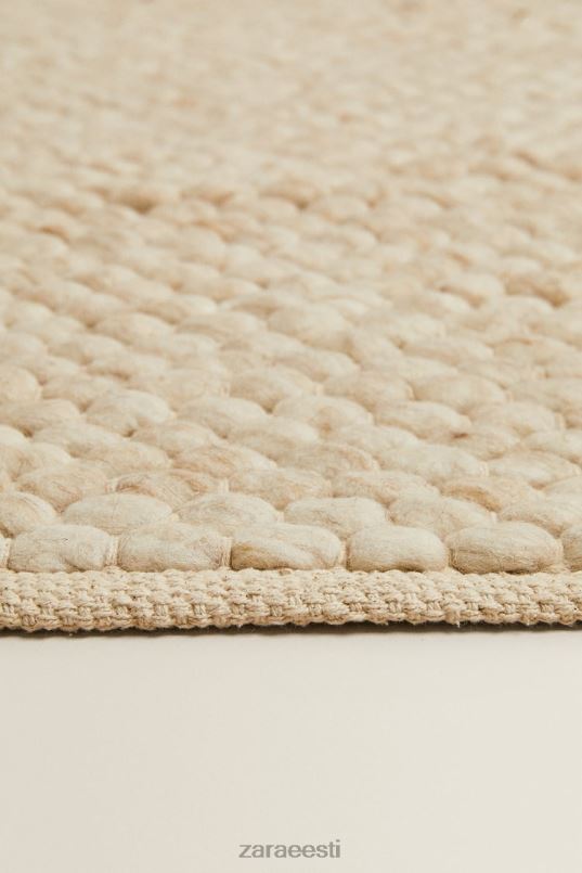 Zara vildist villane vaip unisex ekru tarvikud 42F0H1653