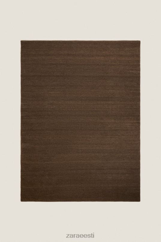 Zara villane ja puuvillane vaip unisex pruun tarvikud 42F0H1651