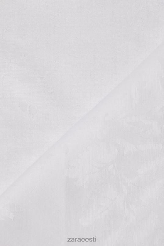 Zara lilleline žakaarsalvrätik (2 tk.) unisex valge tarvikud 42F0H1679