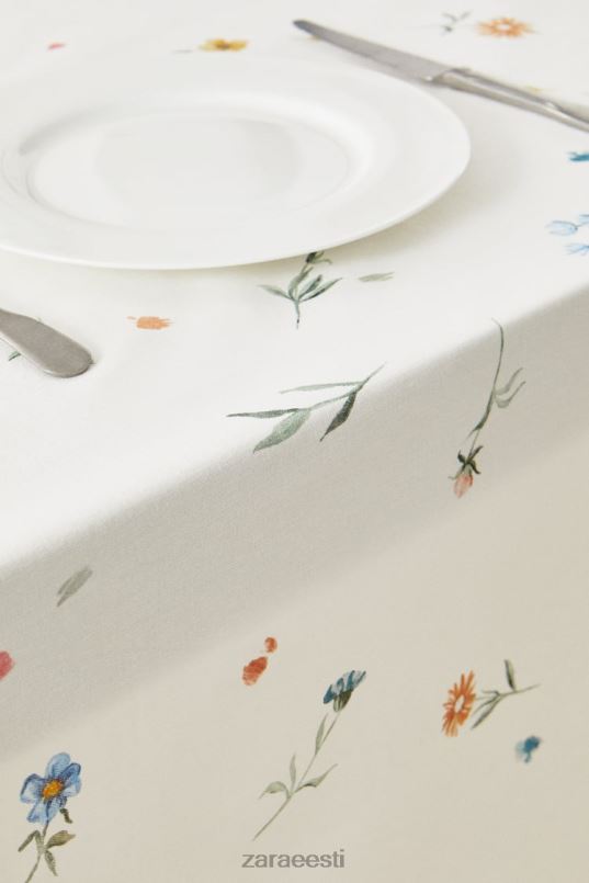 Zara lillemustriga laudlina unisex roheline tarvikud 42F0H1678