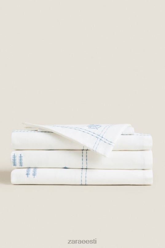 Zara tikitud lilledega laudlina unisex sinine tarvikud 42F0H1676