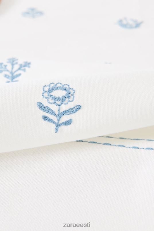 Zara tikitud lilledega laudlina unisex sinine tarvikud 42F0H1676