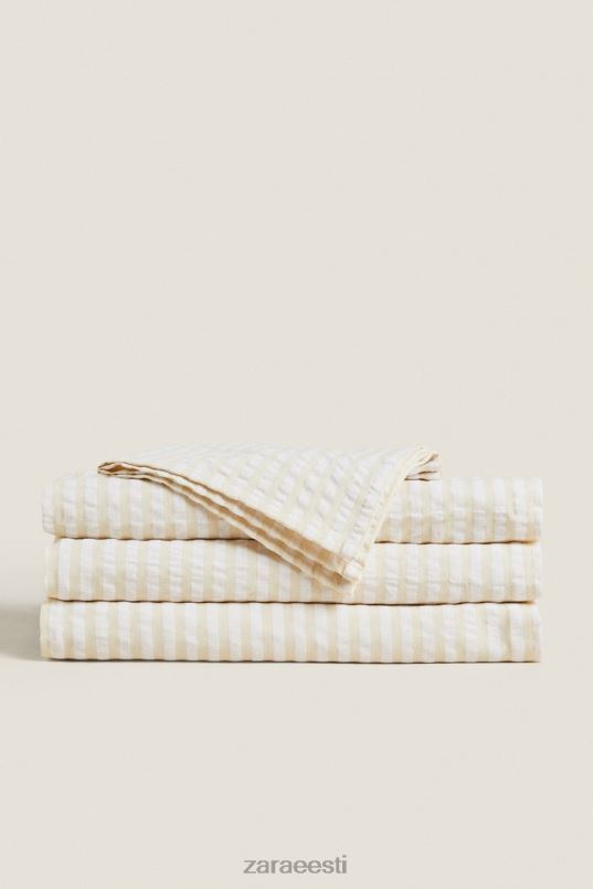 Zara triibuline laudlina unisex ekru tarvikud 42F0H1670