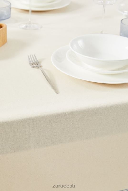 Zara värvitud niidiga triibuline laudlina unisex sinine tarvikud 42F0H1674