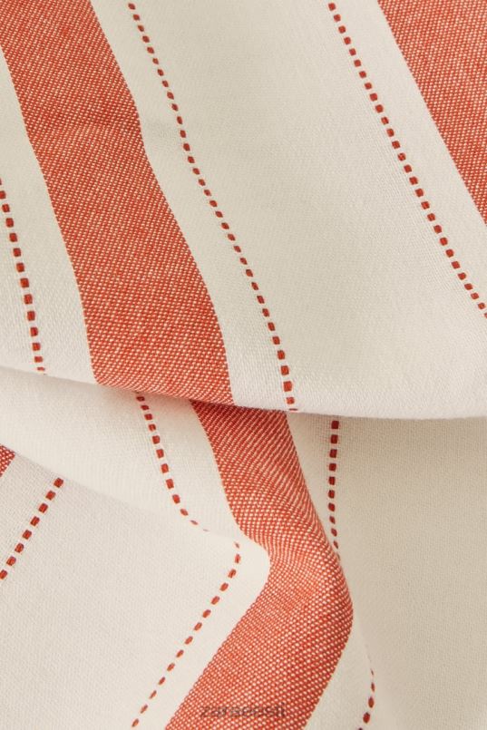 Zara värvitud niidiga triibuline laudlina unisex telliskivi tarvikud 42F0H1664