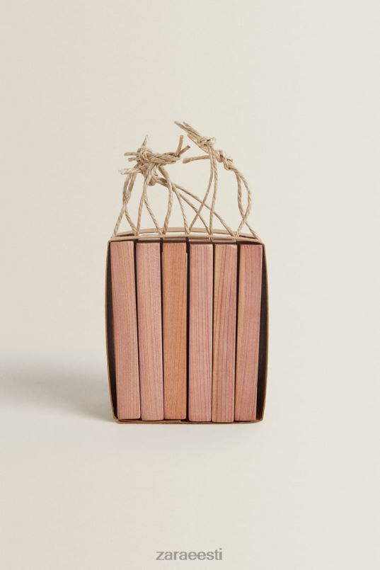 Zara riputusaasaga seedriklotsid (6 tk.) unisex helebeež tarvikud 42F0H1765