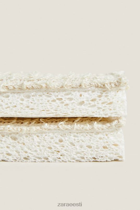 Zara puhastuskäsn (2tk pakis) unisex helebeež tarvikud 42F0H1788