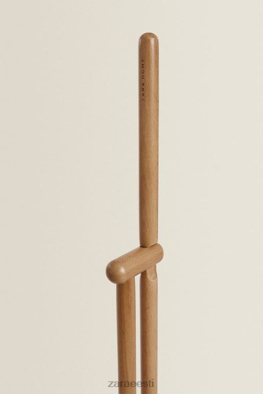 Zara puidust tolmulapp ja harja komplekt unisex valge tarvikud 42F0H1778