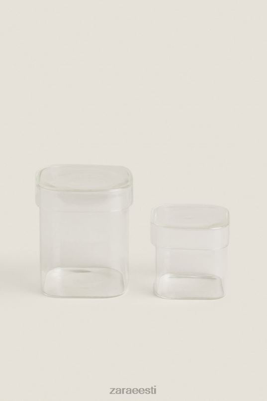 Zara kaanega borosilikaatklaasist purk unisex originaal tarvikud 42F0H1749