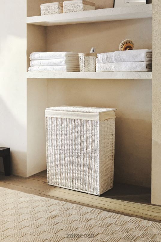 Zara kahe kambriga pesukorv unisex valge tarvikud 42F0H1745