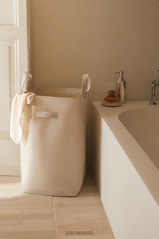 Zara kokkupandav pesukorv unisex helebeež tarvikud 42F0H1711