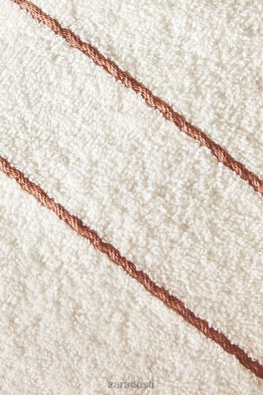 Zara kontrastsete ääristega rätik unisex kahvaturoosa tarvikud 42F0H1708