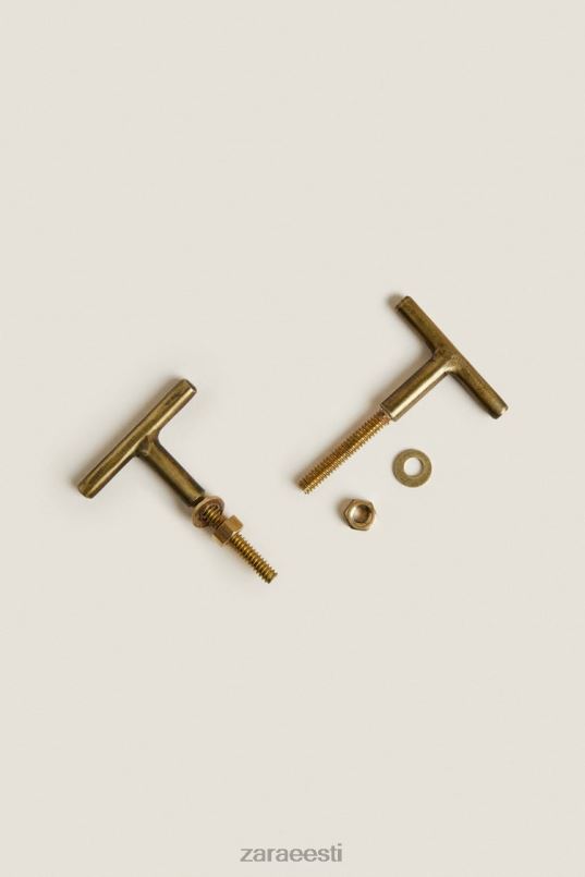 Zara kuldne uksenupp (2tk pakis) unisex kuldne tarvikud 42F0H1742