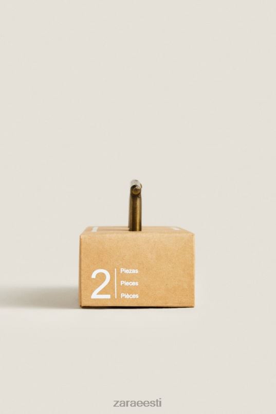 Zara kuldne uksenupp (2tk pakis) unisex kuldne tarvikud 42F0H1742