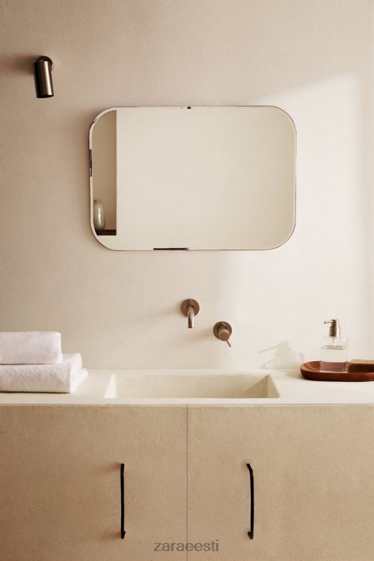 Zara ümara raamiga peegel unisex matt hõbe tarvikud 42F0H1700