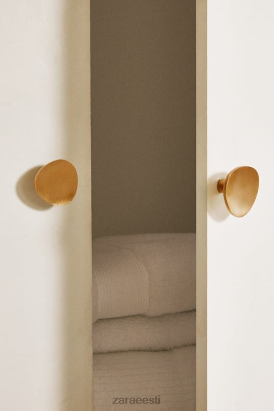 Zara messingist uksenupp (2tk pakendis) unisex kuldne tarvikud 42F0H1744