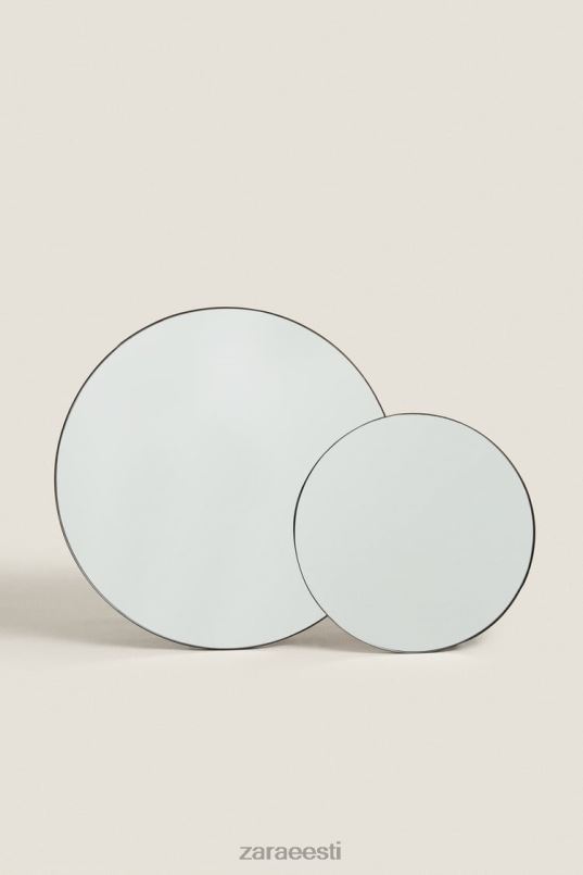 Zara ümmargune peegel unisex must tarvikud 42F0H1720