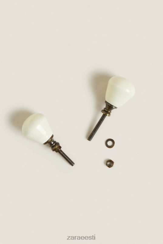 Zara ümmargune uksenupp (2tk pakendis) unisex ekru tarvikud 42F0H1716