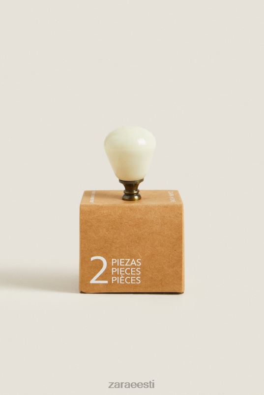 Zara ümmargune uksenupp (2tk pakendis) unisex ekru tarvikud 42F0H1716