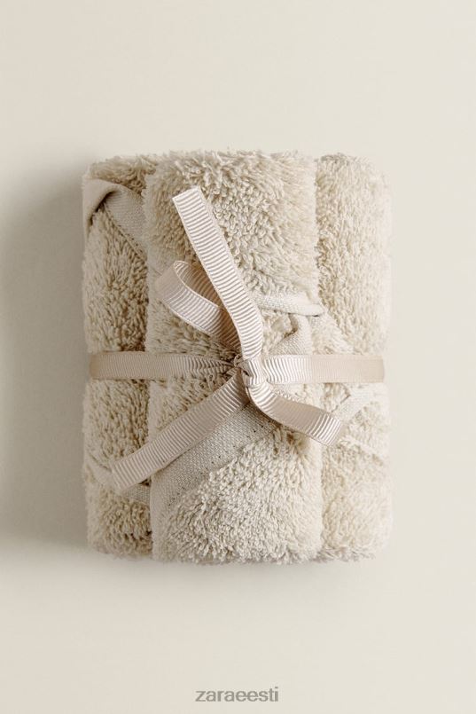 Zara (pakis 3 tk) puuvillased rätikud unisex liiv tarvikud 42F0H1739