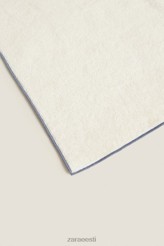 Zara puuvillane overlockiga rätik unisex hall/sinine tarvikud 42F0H1737