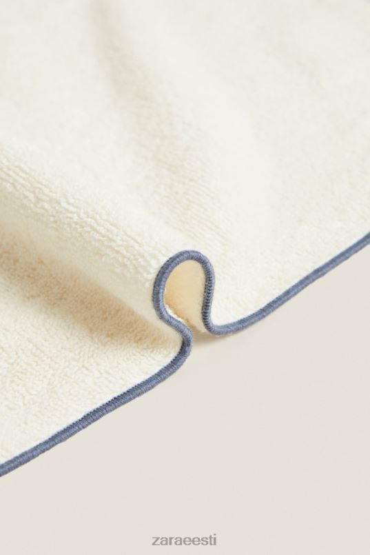 Zara puuvillane overlockiga rätik unisex hall/sinine tarvikud 42F0H1737