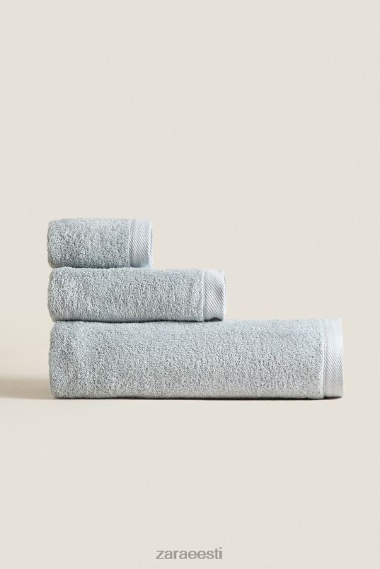 Zara puuvillane rätik unisex sinine/hall tarvikud 42F0H1738