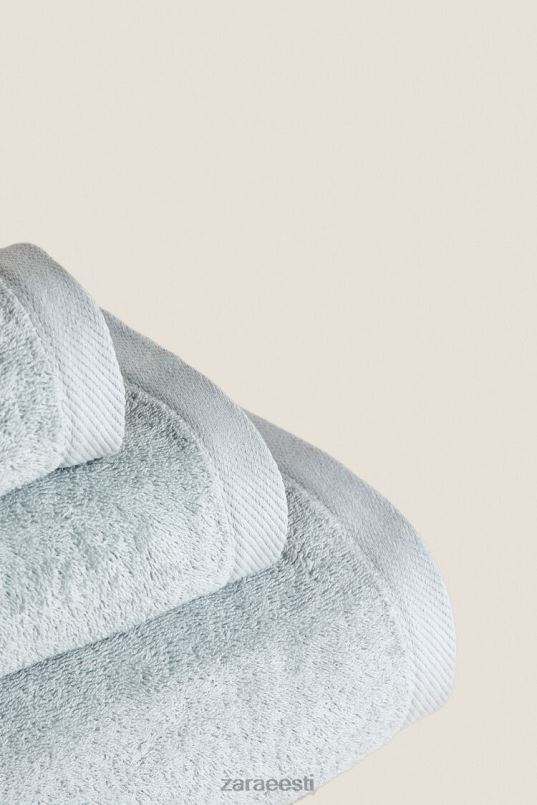 Zara puuvillane rätik unisex sinine/hall tarvikud 42F0H1738